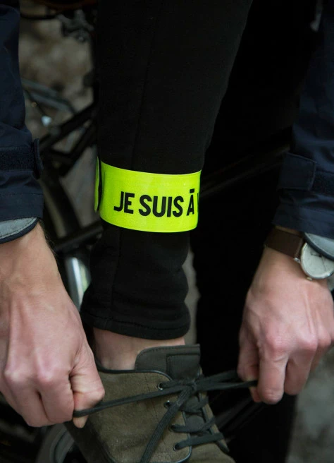 Brassard Réfléchissant Vélo - JE SUIS À VÉLO 3 Brassard Réfléchissant Vélo - JE SUIS À VÉLO – Image 3