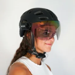 Casque Vélo Quartz Visor Led USB - Cairn -Vêtements Soldes Magasin casque velo quartz visor led usb cairn 5