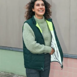 Doudoune Reversible Réfléchissante Vélo - Gofluo -Vêtements Soldes Magasin doudoune reversible reflechissante velo gofluo 4