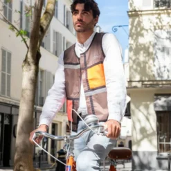 Gilet De Sécurité Vélo Mondrian - Georgia In Dublin -Vêtements Soldes Magasin gilet de securite velo mondrian georgia in dublin 2