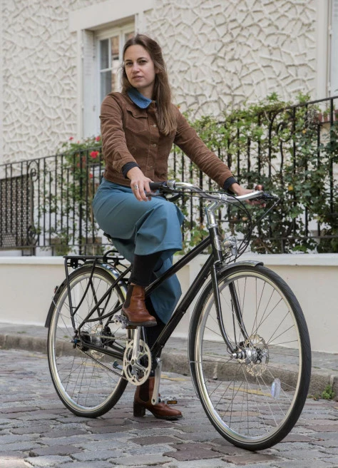 Jupe De Pluie Vélo En Ville - JE SUIS À VÉLO 3 Jupe De Pluie Vélo En Ville - JE SUIS À VÉLO – Image 3
