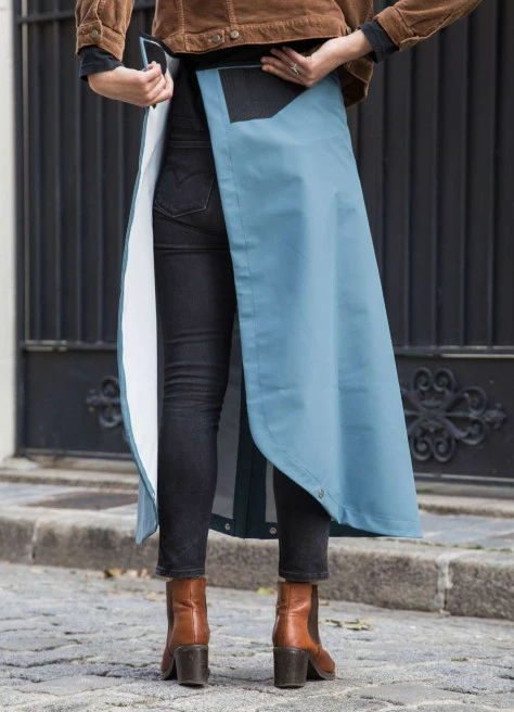 Jupe De Pluie Vélo En Ville - JE SUIS À VÉLO 5 Jupe De Pluie Vélo En Ville - JE SUIS À VÉLO – Image 5