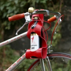Porte-bouteille Vélo De Vin En Cuir - La Bouclée
