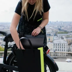 Sac à Main Porte-bagages Vélo En Cuir - Annso -Vêtements Soldes Magasin sac a main porte bagages velo en cuir annso 10